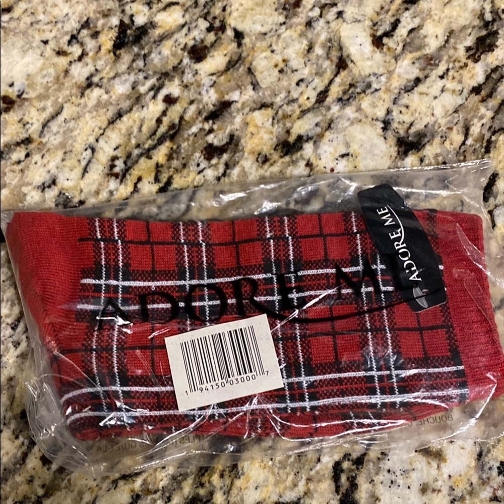 Adore Me Red Plaid Fashion Piece